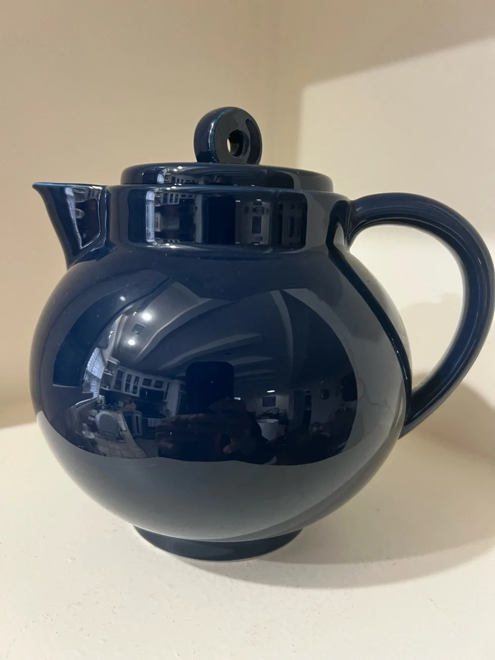 Vintage IKEA cobalt blue teapot. Perfect unused condition.6 cup capacity.